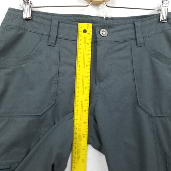 Kuhl Pants Women 8 Gray Horizn Skinny Stretch Performance Mid Rise Pockets UPF50 - Picture 6 of 12